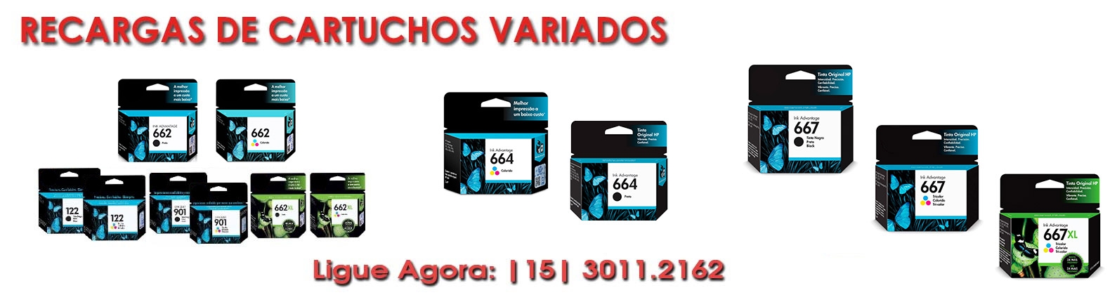 Racargas de Cartuchos de TODAS AS IMPRESSORAS SÓ AQUI NA JMF CARTUCHOS Locação de Impressora Sorocaba CARTUCHO RECARGA SOROCABA